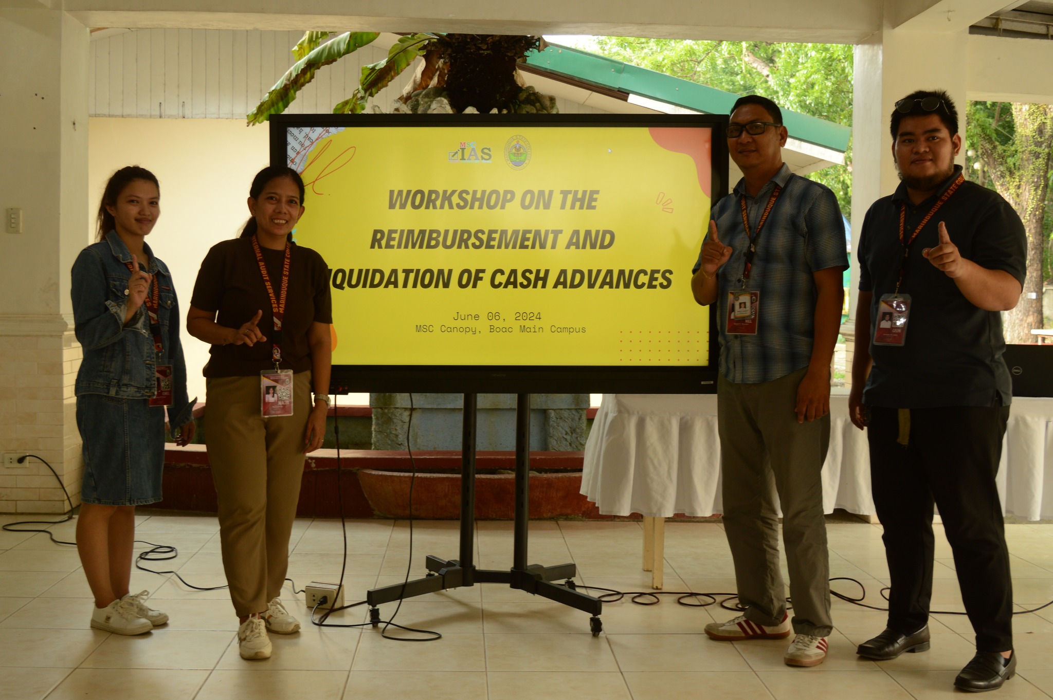Marinduque State College Internal Audit Services Unit hosts on the Reimbursement and